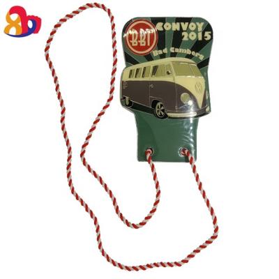 China China BBT Logo Resin Bus Metal Hang Exclusive Promotional Zinc Alloy Custom Tag for sale