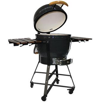 China Ceramic Kamado Grill 2019 New Height Adjustable Design , 21 Smoker Barbecue Grill for sale