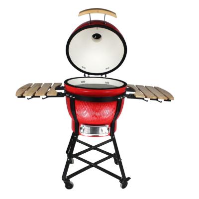 China Adjustable Height Portable BBQ Grill Ceramic Kamado Oven Used Kamado Grill for sale