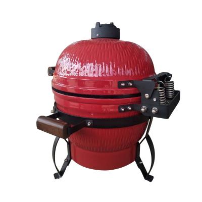 China 16 Inch CAST IRON Folding Adjustable Height BBQ New Kamado Ceramic Grill Easily Cleaned Easily Assembled for sale