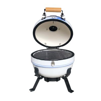 China Adjustable Size 12 Inch Turkish Garden Pellet Clay Cooker Charcoal Barbecue Machine Pizza Stove Cart Porcelain Rotisserie Kamado Japanese Grill for sale