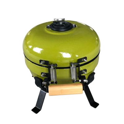 China Adjustable Height 12 Inch Ceramic Stove Kamado Grill Barbecue Stone Grill In Table for sale