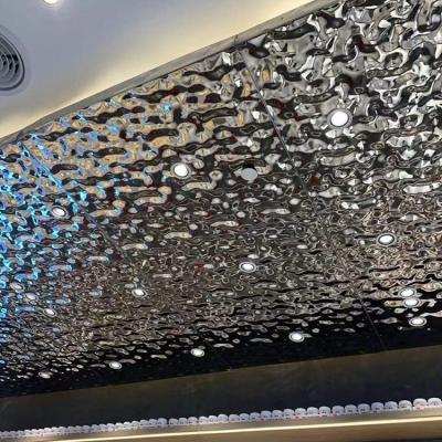 China Home Decor Water Ripple Stainless Steel Decorate Sheet SS 304 Color Stainless Steel Sheet For Ktv Home Decoration for sale