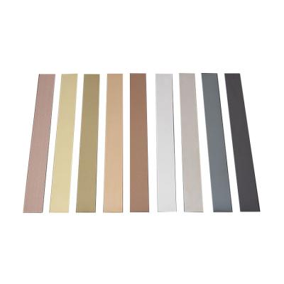 China Modern Decorative Profiles Design Metal Wall Strip 304 Grade Factory Price Stainless Steel Tile Trim For Corner for sale