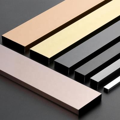 China Modern 201 Stainless Steel Tile Trim Triangle Stainless Steel Tile Trim Decorative Metal Strips For Furniture for sale