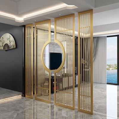 China Indoor Europe stainless steel partition screen laser cut living room partition metal stainless steel screen for sale