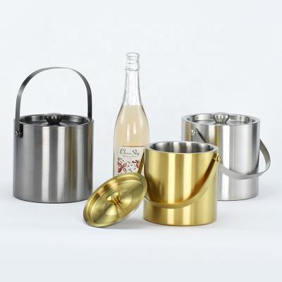 China Custom Viable Stainless Steel Wine Bucket Hammered Ice Bucket for Champagne Buckets for sale