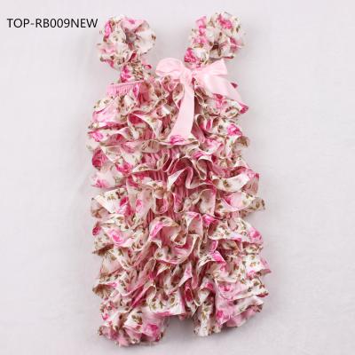 China Condole Belt Condole Belt Hot Sales! Very cute ruffle baby stretch petti rompers cute pink floral baby clothes0-3M for sale