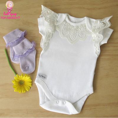 China Long Sleeve 2019 Newborn Unisex Baby Long Sleeves Easy Lace Wedge Blank Baby Sleeve Shortall Crawling Romper For Diaper Change Summer Boutique for sale