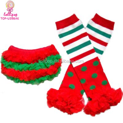 China Soft Breathable Baby Bummies Baby Underwear Breathable Christmas Clothes Baby Romper With Leg Warmers for sale