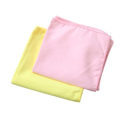 China China Manufacture Sustainable Microfiber Towel Scratch Free Suede Cloth For Glass Cleaning for sale