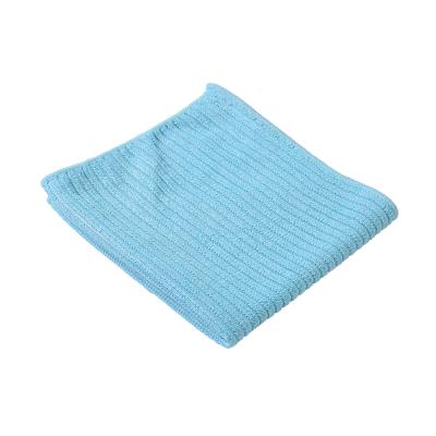 China Sustainable Wholesale 2pieces/bag Ribbed Microfiber Cleaning Cloths Customized Magic Towel for sale