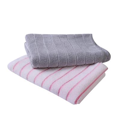 China Sustainable 250gsm Microfiber Stripe Cloth With Cotton Microfiber Kitchen Towels Microfiber Cleaning Cloth for sale