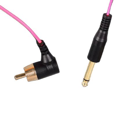 China For Connect Tattoo Machine And Power Supply 1.8M RCA Clip Cord DT-WG-1 for sale