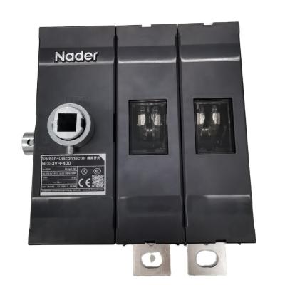 China Guide rail in cabinet NADER NDG-3VH-400A DC1500V 2P DC ISOLATOR solar system for sale