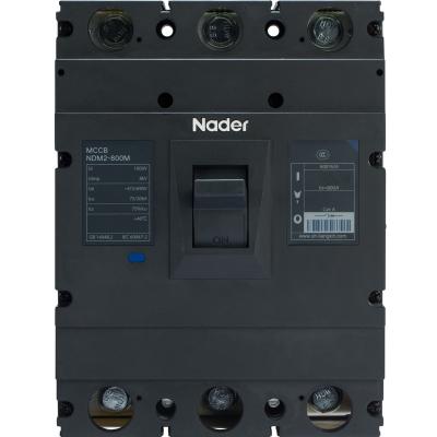 China Mccb Ndm2-800 4p 75ka Ac415v Molded Distribution Type Case Circuit Breaker By Nader NDM2-800 P/4A/B/C for sale