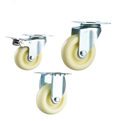 China Industrial Nylon Industrial Caster Wheel Universal Cart Wheel For 3 Inch Casters for sale