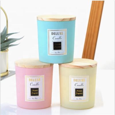 China Home Decoration China Supplier Custom Pink Green Black White Blue Grey Purple Iridescent Candle Jar for sale