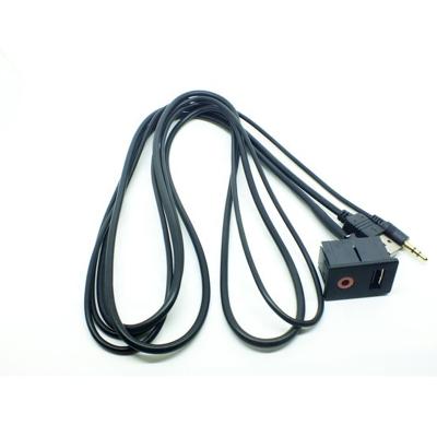 China Waterproof Car USB 2.0 Male To Flush AUX Cable. female 3.5mm car mount for sale