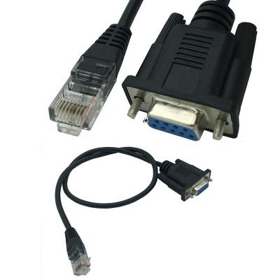 China Charging+Data Transfer RJ45 Plug To VGA Female 9 Pin DB9 D-SUB Converter Adapter Cable for sale