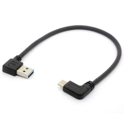 China COMPUTER 90 Degree 3A USB 3.0 Fast Charging Type C Cable For Mobile Phone for sale