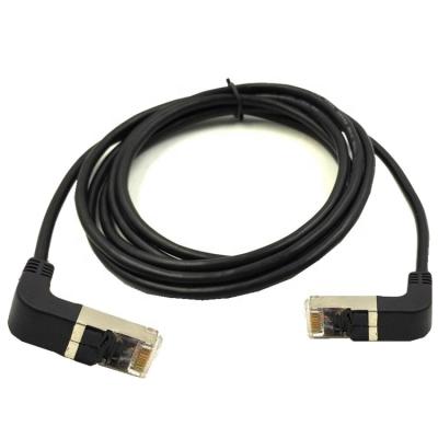 China 2021 popular right angle male data transfer cat5e cat6 rj45 ethernet cable for sale