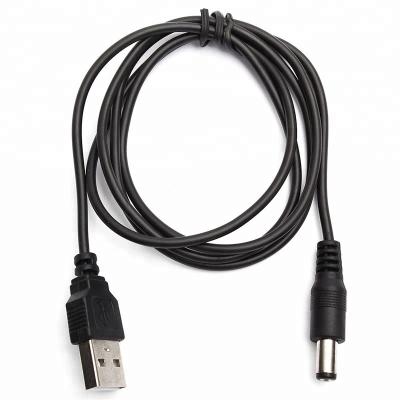 China Telecom USB To 5.5mm*2.1/2.5*0.7/3.0*1.0/4.0*1.7/3.5*1.35 5V DC Barrel Jack Power Cable for sale