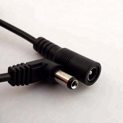 China Telecommunication 1m 5.5mm x 2.1mm DC Power Right Angle 3ft Extension Cable for sale