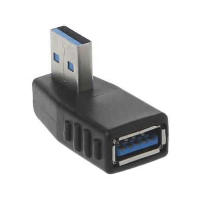 China Automotive Left Right 90 Degree Angle USB 3.0 Male To USB 3.0 Female Adapter for sale