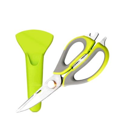 China Durable Kitchen Shears With Blade Cover Dishwasher Resistant Safe Ultra Sharp Multifunctional Kitchen Scissors for sale