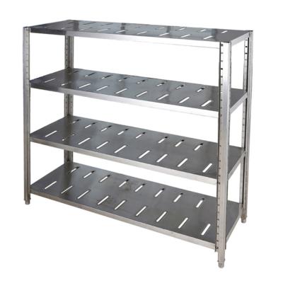 China Corrosion Protection Commercial 304 Stainless Steel With Layers Adjustable Kitchen Storage Rack For Warehouse for sale