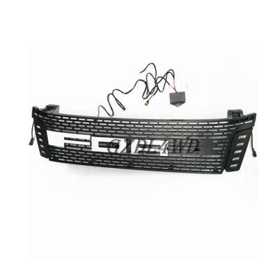 China Body Parts Front ABS Car Grille For Ranger T6 With Led Light for sale