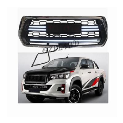 China With LED 4x4 Offroad Replacement With ABS Front Grilles For Hilux Rocco 2018+ for sale