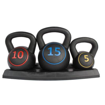 China Wholesale Home Use Reliable Quality Fitness Strength Training Vinyl Set Competition Kettlebells for sale