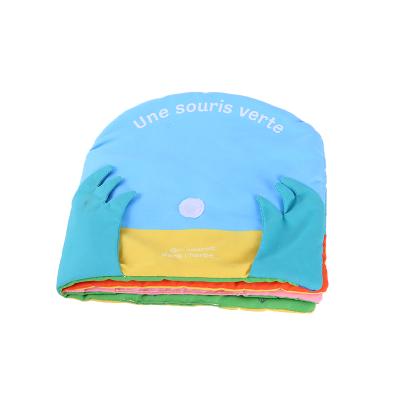 China Dinosaur Ocean Farm Jungle Tail Animals Story Book Baby Cloth Soft Cloth Book For Baby Toy FG21052109 for sale