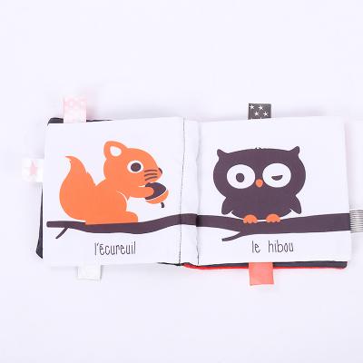 China Soft Book Folding Cloth Book High Quality Soft Book Baby Educational Learning Toy For Infant Baby for sale