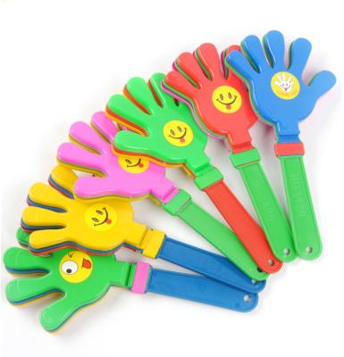 China Beat Your Hands 28CM Large Clapper Hands Clapping Hand Drum Toy Custom Hand Clapping Plastic Palm Clapping for sale