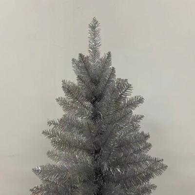 China Hot Sale Wholesale Different Sizes Plastic PET PET Clear Holiday Living Thin Quick Freeze Artificial Christmas Tree for sale