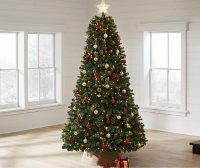 China Indoor cheap price PET ornament display starring 210CM diy christmas tree led light for sale