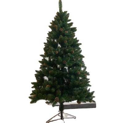 China Factory Promotion Price Christmas Tree Decorations Pine Cone PVC Artificial Christmas Tree Set for sale