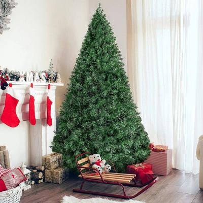 China Christmas Decoration Popular Design Outdoor Flame Retardant Vinyl PVC Christmas Tree Giant With Led Lights for sale