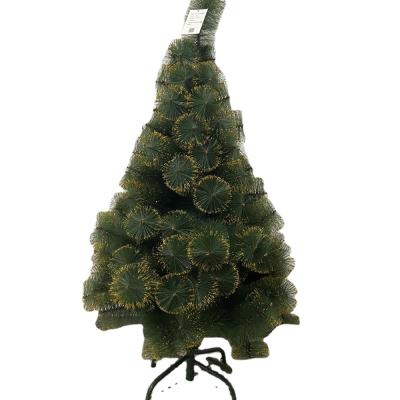 China Christmas Decoration 2021 New Design Green Artificial Hanging Decoration Felt Pine Needle Natural Alpine Christmas Tree Ornament for sale