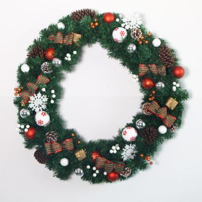 China Festival Decoration Selection Christmas Decoration Supplies Premium Artificial Green Rattan Home Decor PVC Christmas Tree Garland for sale