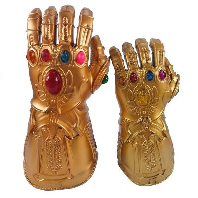 China Glowing Iron Man Thanos Avengers Mask Halloween Mask Cosplay Gloves High Quality for sale