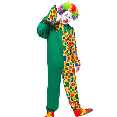 China Funny Clown Costume For Adult Beautiful Clown Cosplay Costume Halloween Colorful Party for sale