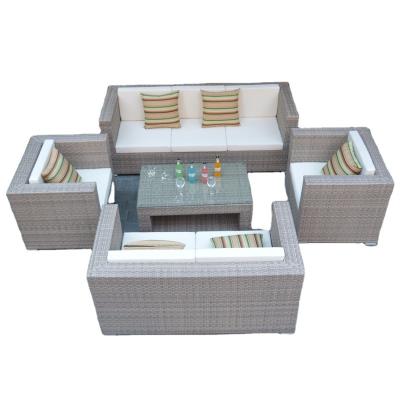 China Modern Leisure Outdoor PE Rattan Sofa Furniture Set /with round-table&chairs for sale