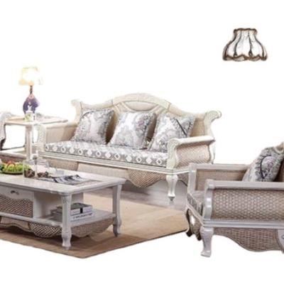 China Eco - Friendly Antique Rattan Wicker Living Room Furniture Sofa Set for sale