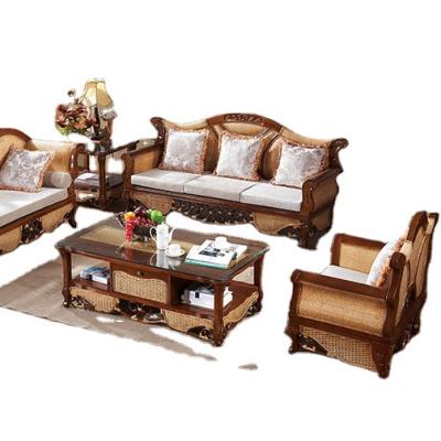 China Nature Modern Luxury Rattan Chinese Style Wicker Furniture Sofa Set for sale