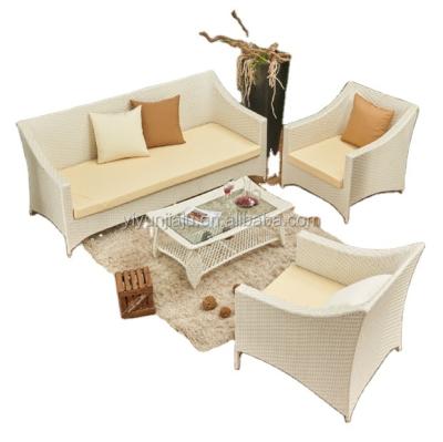 China Eco-friendly Outdoor Furniture Metal Rattan Patio Furniture Garden Furniture Sofa Set for sale