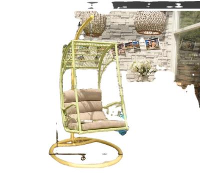 China New Design Modern Cool Color Easy/Comfortable Indoor/Outdoor PE Rattan Swing Chair for sale